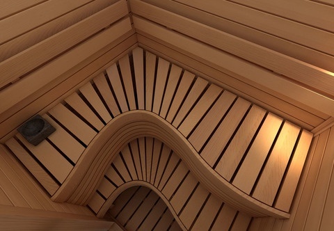 САУНА В СБОРЕ SAWO 2020ML-WA-G (2,0М Х 2,0М, ОСИНА, ПОЛНОСТЬЮ СТЕКЛЯННАЯ СТЕНА, ДИЗАЙН WAVE, ЛЕВАЯ) (рис.1)